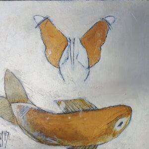 Gold on White - Fish