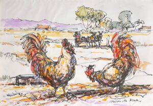 {je_artwork_artwork_medium_id}  {je_artwork_artwork_category_id} titled (c) Chicken U/f – 4/250