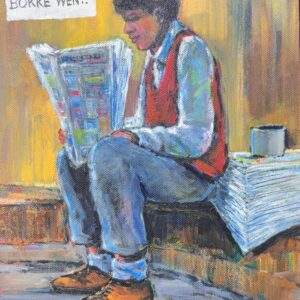 Newspaper seller