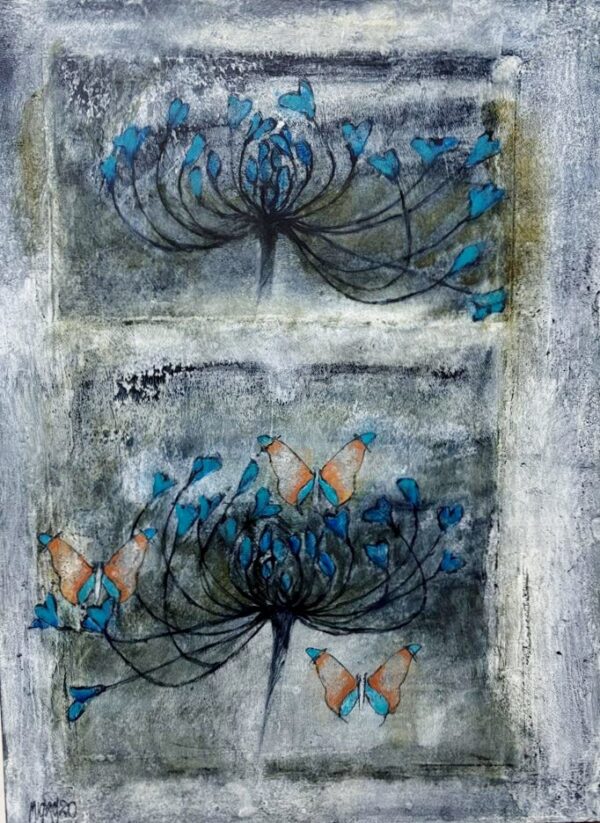 {je_artwork_artwork_medium_id}  {je_artwork_artwork_category_id} titled Windblom Blou