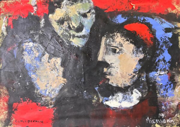 {je_artwork_artwork_medium_id}  {je_artwork_artwork_category_id} titled Conspiracy