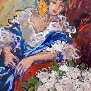 Lady with Flowers