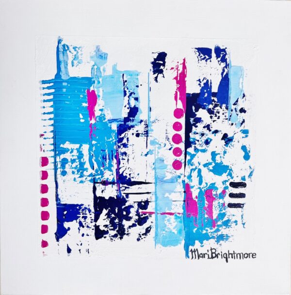 {je_artwork_artwork_medium_id}  {je_artwork_artwork_category_id} titled © Winter Blues with Fluro Ruse