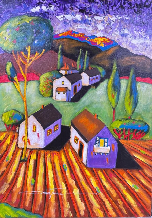 {je_artwork_artwork_medium_id}  {je_artwork_artwork_category_id} titled Tuscan Landscape