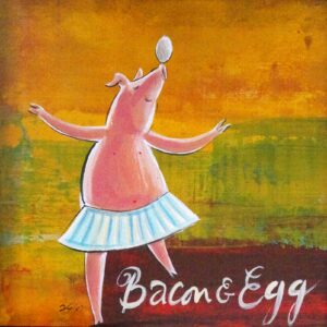 {je_artwork_artwork_medium_id}  {je_artwork_artwork_category_id} titled Bacon & Egg