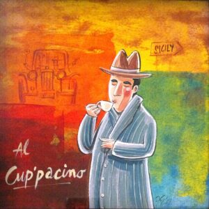 {je_artwork_artwork_medium_id}  {je_artwork_artwork_category_id} titled Al Cappacino