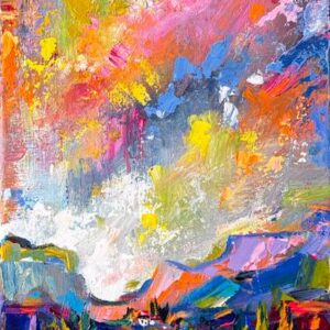 Colourful sky Landscape