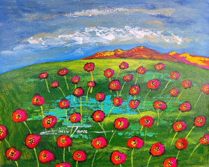 {je_artwork_artwork_medium_id}  {je_artwork_artwork_category_id} titled Field of poppies