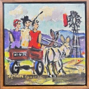 {je_artwork_artwork_medium_id}  {je_artwork_artwork_category_id} titled (c) Returning donkey cart