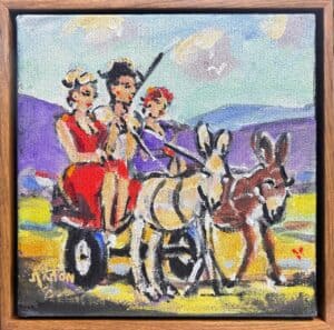 {je_artwork_artwork_medium_id}  {je_artwork_artwork_category_id} titled (c) Donkey cart going