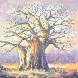 Stan Polson, South African Boabab tree in Landscape art