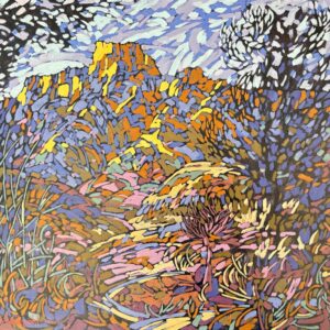 Frances Wedepohl, Dynamic Drakensberg landscape, South African art