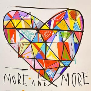 David Kuijers, South African Art, Print, Alice Art Gallery, Heart, love you more and more