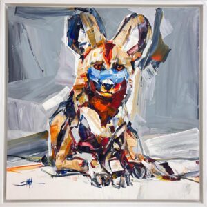 Mind Shana, Alice Art Gallery, South African Art, Wild dog