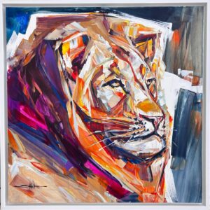 {je_artwork_artwork_medium_id}  {je_artwork_artwork_category_id} titled Lion