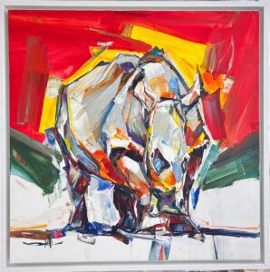 {je_artwork_artwork_medium_id}  {je_artwork_artwork_category_id} titled Rhino