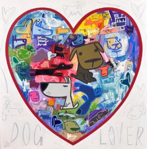 {je_artwork_artwork_medium_id}  {je_artwork_artwork_category_id} titled Dog lover u/f