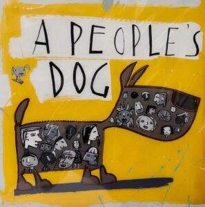 {je_artwork_artwork_medium_id}  {je_artwork_artwork_category_id} titled A people’s dog