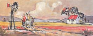 {je_artwork_artwork_medium_id}  {je_artwork_artwork_category_id} titled (c) Donkey cart in landscape