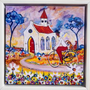 Portchie, canvas print, Chicken for the Lord, Alice Art Gallery, South African art