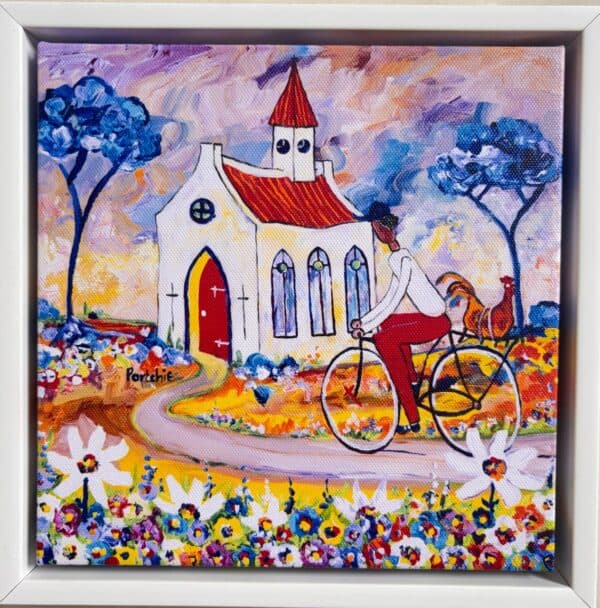 {je_artwork_artwork_medium_id}  {je_artwork_artwork_category_id} titled Chicken for the Lord
