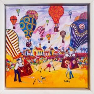Portchie, canvas print, Childrens festival in Dinkelshuhl, Alice Art Gallery, South African art