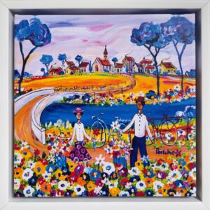 Portchie, canvas print, Field flower pickers, Alice Art Gallery, South African art