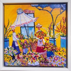 Portchie, canvas print, flower sellers, Alice Art Gallery, South African art
