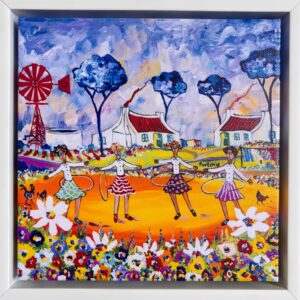Portchie, canvas print, hoola hoop, Alice Art Gallery, South African art