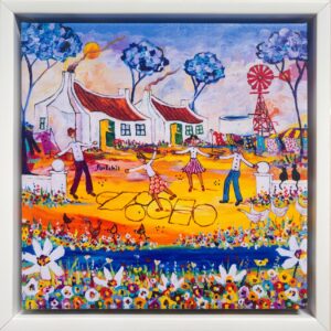Portchie, canvas print, hopscotch, Alice Art Gallery, South African art