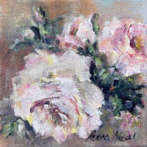 Petro Neal, White roses, Alice Art Gallery, South African Art