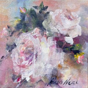 Petro Neal, White roses, Alice Art Gallery, South African Art