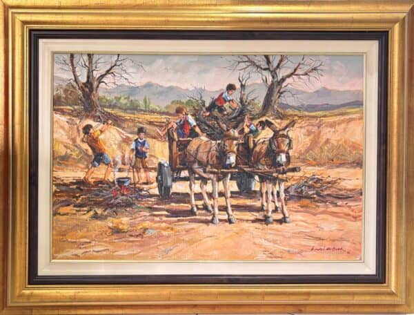 {je_artwork_artwork_medium_id}  {je_artwork_artwork_category_id} titled Donkey cart