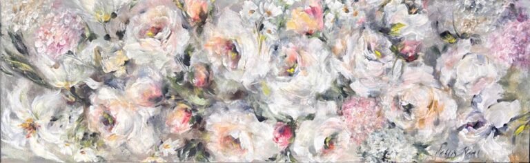 Acrylic on stretched canvas  Object titled Flower Arch right