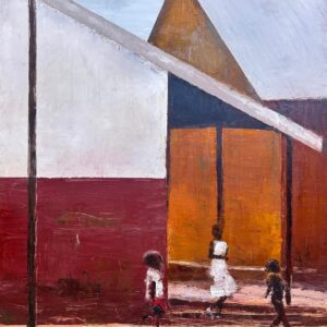 Phemo, kids and houses, south african art, alice art gallery