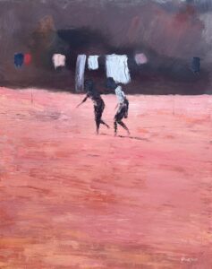 {je_artwork_artwork_medium_id}  {je_artwork_artwork_category_id} titled (c) 2 children playing u/f