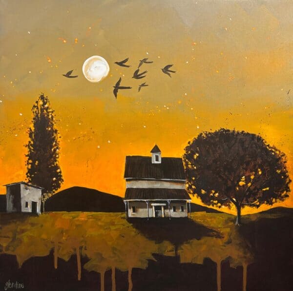 {je_artwork_artwork_medium_id}  {je_artwork_artwork_category_id} titled Evening song