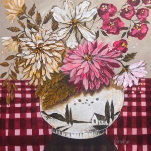 {je_artwork_artwork_medium_id}  {je_artwork_artwork_category_id} titled Karoo delft on table