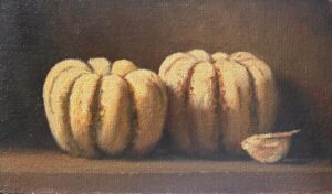 {je_artwork_artwork_medium_id}  {je_artwork_artwork_category_id} titled (c) Pumpkin & Garlic