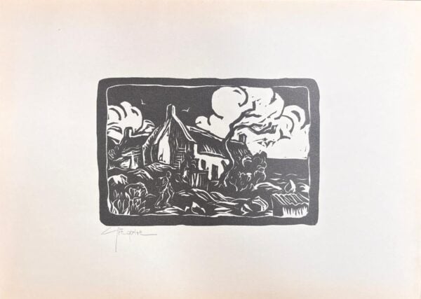 {je_artwork_artwork_medium_id}  {je_artwork_artwork_category_id} titled Fishing cottages