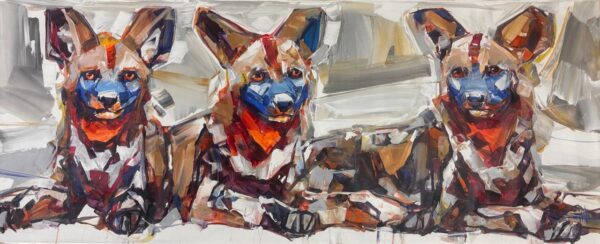 {je_artwork_artwork_medium_id}  {je_artwork_artwork_category_id} titled Wild dogs