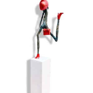 Jaco Kruger, Sunday strut Alice Art Gallery, South African bronze art