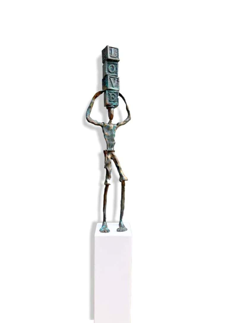 Bronze  Sculpture titled Love