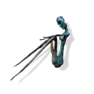 Jaco Kruger, Pensive, Alice Art Gallery, South African bronze art