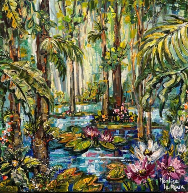 {je_artwork_artwork_medium_id}  {je_artwork_artwork_category_id} titled Lilly pond