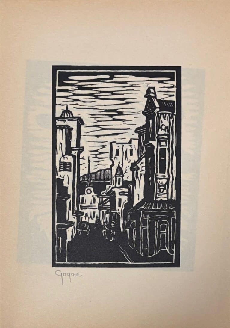 Etch Painting titled District 6