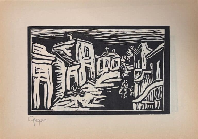 Etch Painting titled District 6