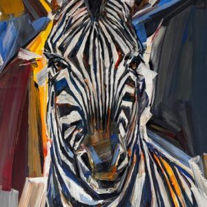 Mind Shana, South African Art, Alice Art Gallery, Zebra