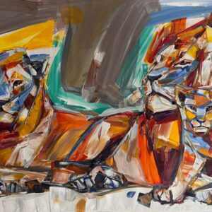 Mind Shana, South African Art, Alice Art Gallery, Lions