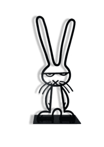 {je_artwork_artwork_medium_id}  {je_artwork_artwork_category_id} titled Be#@*te bunny (XL)
